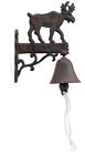 Bel0003 Import Wholesales Cast Iron Dinner Bell Moose Welcome 682384841587