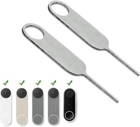 Beliefluo 705353719837 Nest Doorbell Security Pin Key Battery And Mount Removal Tool 2 Pack
