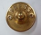 111004 Bell "press Button. Door " Brass