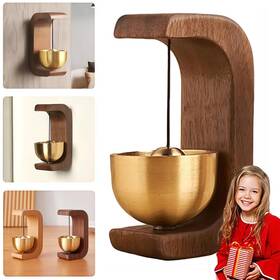 Bibifactory 1241854545449 2025 New Magnetic Wooden Doorbell For All Materials Suction Door Type Solid