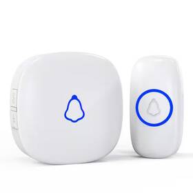 Bibivis 705353389405 White Wireless Doorbell 1000 Ft. Range Easy Installation Waterproof Classroom D