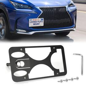 6651 Biinfly No Drill Front License Frame Compatible With Lexus Nx 2015-2021 Anti-theft Li