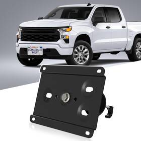 6698 Biinfly No Drill Front License Frame Compatible With Chevy Silverado 2014-2024 Anti-t