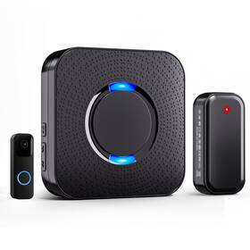 Bitiwend 680358341613 Wireless Doorbell Chime Video Extender Black