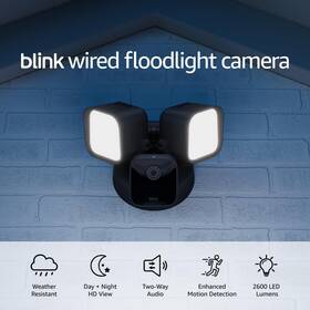 53-031574 Blink Wired Floodlight Camera - Smart Security 2600 Lumens Hd Live V