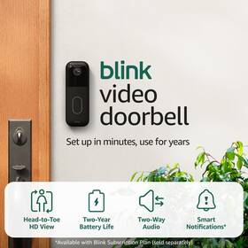 53-036923 Blink Video Doorbell Newest Model Head-to-toe Hd View Two-year... Fas