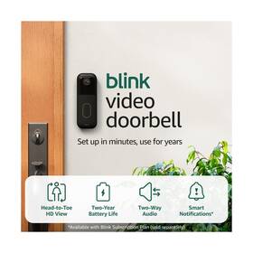 53-036925 Blink Video Doorbell Newest Model Head-to-toe Hd View Two-year... Fas