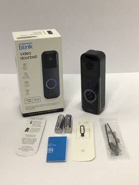 B08sg2ms3v Blink Video Doorbell Camera Battery Or Wired Smart Wifi Hd Black