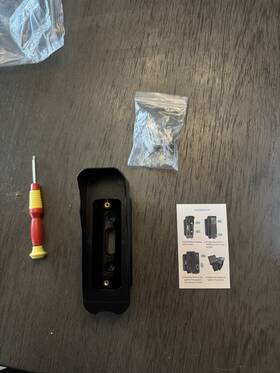 X003z2ethb Blink Doorbell Mount Bracket Black For Apartment Door With Screws And Screwdriver