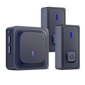 Cp-db01b-2-1 Bn-link Wireless Doorbell With 2 Buttons Mini 1 Receivers Button Black