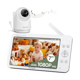 Bbm03 Bonoch 7 Inch Baby Monitor No Wifi Upgraded 1080p Hd Megaview Video With