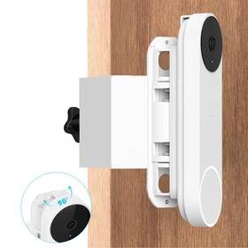 A373 Borcorz Anti-theft Doorbell Mount For Google Nest Battery No Drill