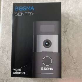 Dr0002 Bosma New Sentry Wifi Hd 1080p Video Wired Doorbell Black Hardwired
