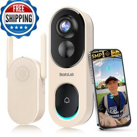 180panoramic Botslab B0f82skh9y Doorbell Camera Wireless 5mp Video View No