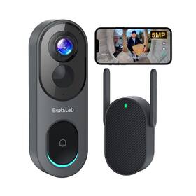 R811 Botslab 5mp Wireless Video Doorbell Camera No Monthly Fee 5ghz Wifi 180 Head-to