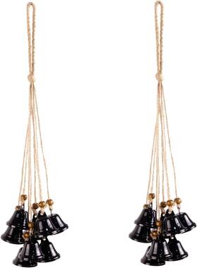 19-a3 Brand Fishknow Hanging Witch Bells For Door 2 Pc Halloween Hanger Christmas