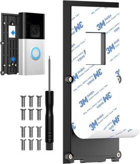 Branded01 313030863812 No Drill Ring Doorbell Mount Adhesive Battery Video 1-4 Secure Fit New