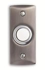 136312 Brass Decor Id Finis Push Wired Button Satin Nickel Solid Doorbell