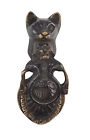 Brass Door Handcrafted Black Knocker Unique Cat