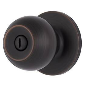 E2435-150 Brinks Transitional Privacy Door Knob - Tuscan Bronze Interior Lock Set