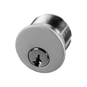 19-755 Brixwell Brass Mortise Cylinder For Exit Device Aluminum Finish