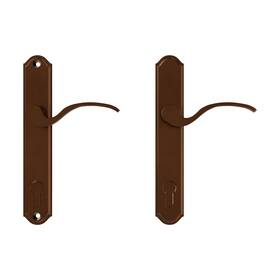 850-2214651 Brixwell Munchen Handle Set 1-3/4 Thick Active Door With Key Cylinder Rustic Umber Finish