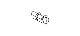850-3141941 Brixwell 90 Key Cylinder With Crescent Knob For 1-3/4 Inch Thick Door Orb F79