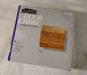 Rc208 Broan 026715024438 Door Chime Model Doorbell Wood Oak Wire Or Wireless 1 2 New