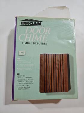 Broan 026715070947 Door Chime Wood Grain Size 6-1/4 Inch X 8 1/8 Bell. Vintage Look