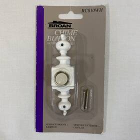 Rc810wh Broan 026715071173 Nutone Surface Mount Lighted Door Bell Chime Button New White