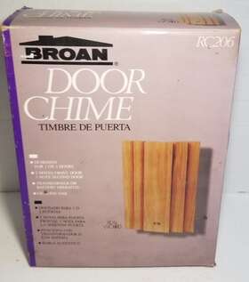 Rc206 Broan Door Chime Bell Model Rc 206 Mcm Real Unfinished Wood Open Box