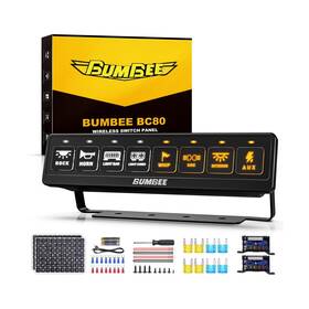 Bum-sp-756 Bumbee 8 Gang Wireless Switch Panel - Flash/strobe/constant Light