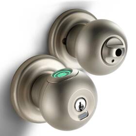 Yl-98ja-silver Buoan Fingerprint Door Lock Smart Knob With Biometric