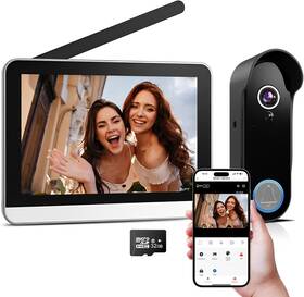 Bvavo 770651855860 Wireless Doorbell Camera With Monitor Video Door Phone Intercom System 1080p 7ftft