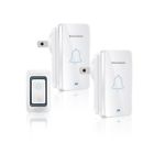 Bw-bell-1v2-wh-us Binwo Wireless Doorbell Waterproof Door Open Chime Bell Kit Op