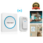 Cecominod050748 Bz-tdnefzh3 Tecknet Wireless Doorbell Kit Waterproof Led Door Bell 689198879348