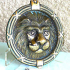 C1900 Solid Knocker 4 Brass Antique Door Lion Large 6-3 Head English