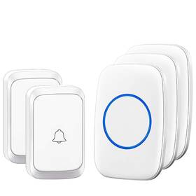 Cacazi 011673801858 Wireless Doorbell Waterproof Door Chime Kit Operating At Over 1000 Feet With