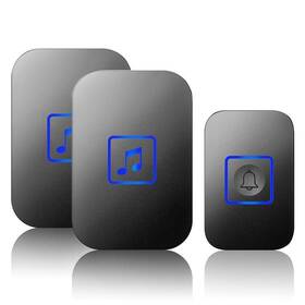 Cacazi 431257243612 Wireless Doorbell Door Bell Chime Kit With 60 Melodies 4 Levels Of Volumes And L