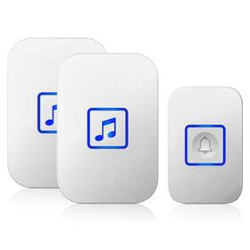 Cacazi 431257243629 Wireless Doorbell Door Bell Chime Kit With 60 Melodies 4 Levels Of Volumes