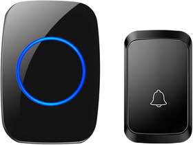 Cacazi 445010319385 Wireless Doorbell Waterproof Door Chime Kit Operating At Over 1000 Feet With 1