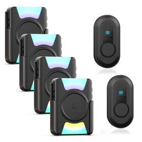 B0dcvchdz5 Calltou Hearing Impaired Doorbell Waterproof Door Chime Kit 1000ft Wireless