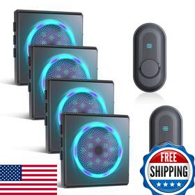 B0dqcx33lx Calltou Hearing Impaired Doorbell Strobe Light 55 Melodies 1000ft Long Range