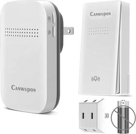 Canwupon 744759776372 Wireless Doorbell - Self-powered Door Bells No Battery Required For Home Push B