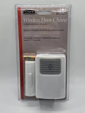 Rc520 Carlon 026715127764 Brand New Broan Wireless Door Chime With 1 Button No Wiring Required