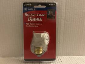 Xl150d Carlon 034481088059 Screw In Rotary Light Dimmer Adds Dimming Feature To Lamp