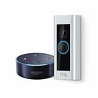 Cavjeou7ui General Ring Video Doorbell Pro Echo Dot Black