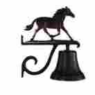 Cb-1-74-nc Montague Metal Products Cast Bell With Natural Color Horse Ornament 737276087434