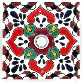 Cad401sb Chase Alexander Designs Ceramic Tile Lighted Push Button Doorbell Glazed New