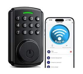 Ds04 Chautday 721713482548 Built-in Wifi Keyless Entry Door Lock With Keypad App Remote Contr... Fast Ship